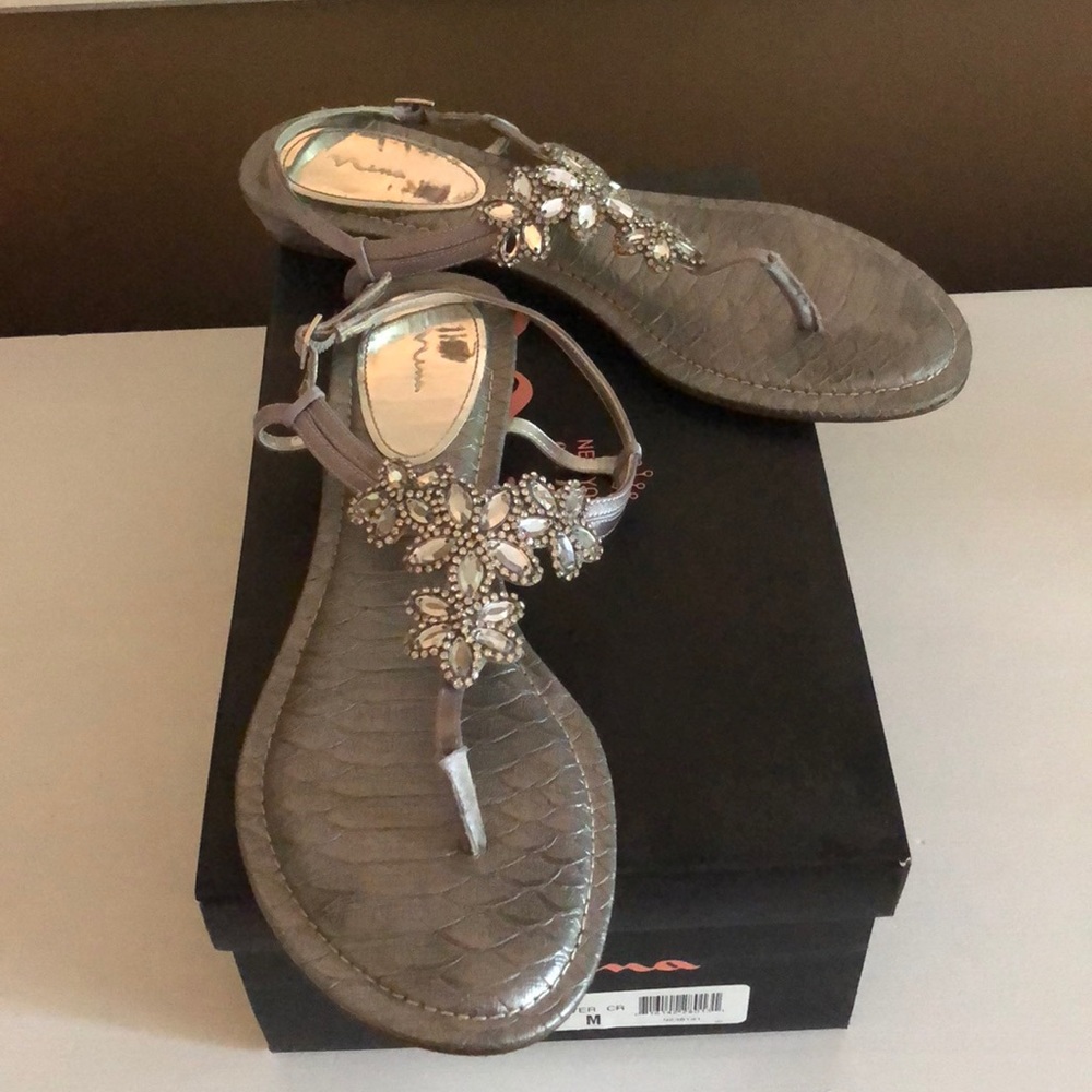 Nina Keegan Royal Silver Sandals